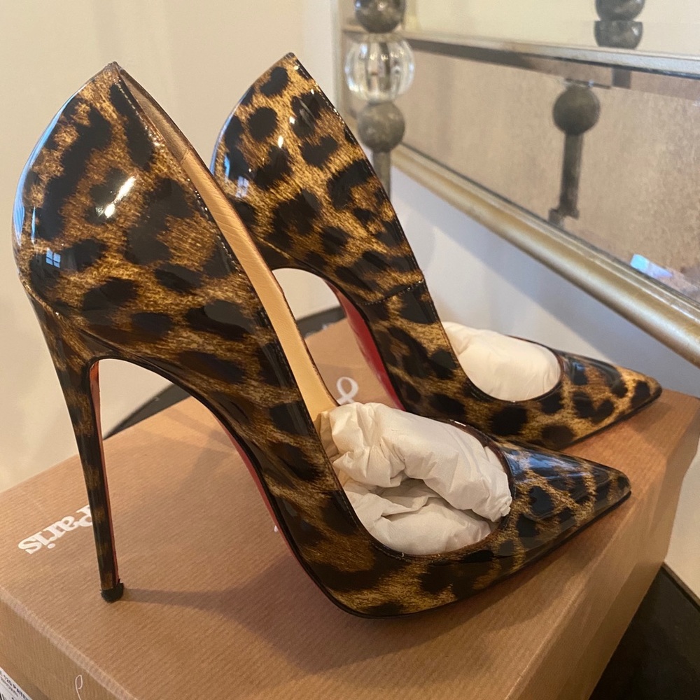 So Kate 120 patent leopardino size 37